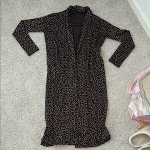 Leopard Print Long Sleeve Cardigan